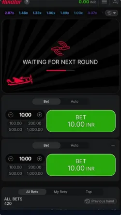 Dafabet Aviator app homepage interface